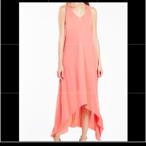 BCBGMaxAzria Ariell high/low coral dress